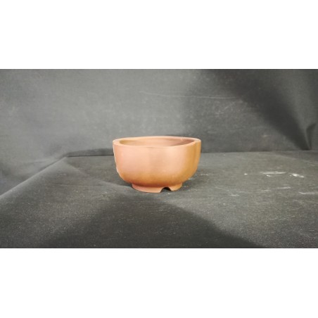 Maceta redonda/flor 10.5x5.5cm.