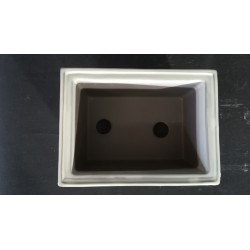 Maceta japonesa rectangular 18.3x13.5x7cm