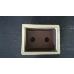 Maceta japonesa rectangular 13.6x10.7x5.4cm