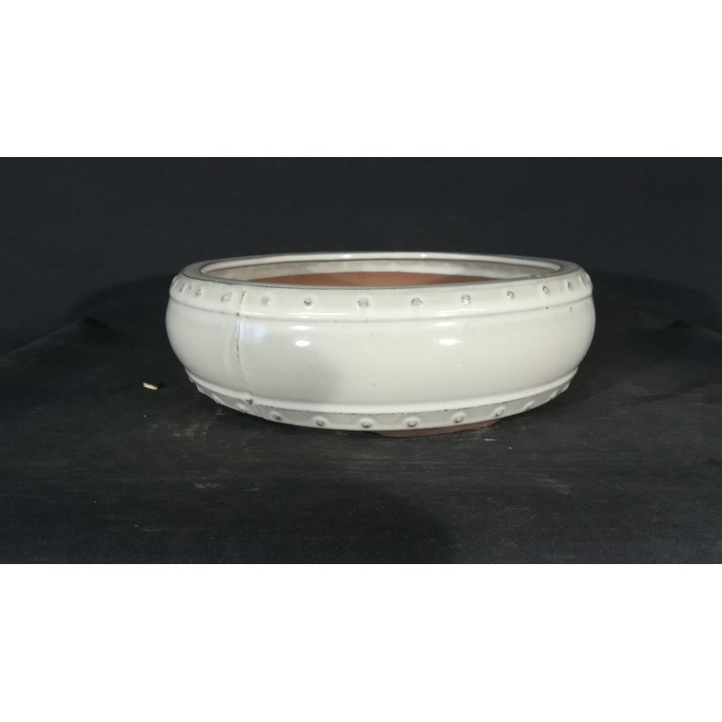Maceta redonda 24.5x7.5cm.
