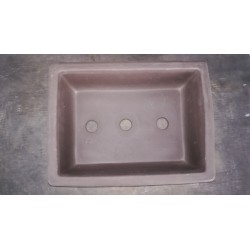Maceta rectangular 31,5x24x9 cm.