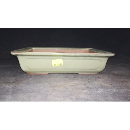 Maceta rectangular 23,5x17x6cm.