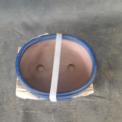 Maceta japonesa ovalada 15.5x12.5x5