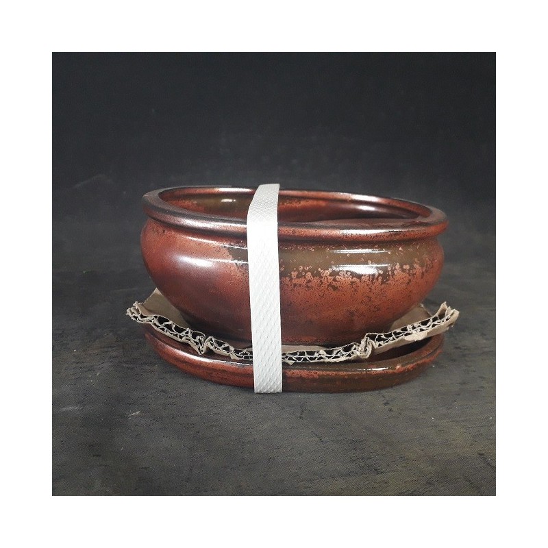 Maceta ovalada 15.5x12x6cm.