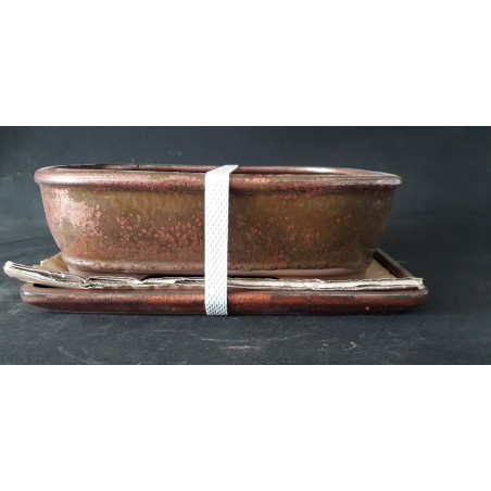 Maceta rectangular 26.5x20.5x7cm.