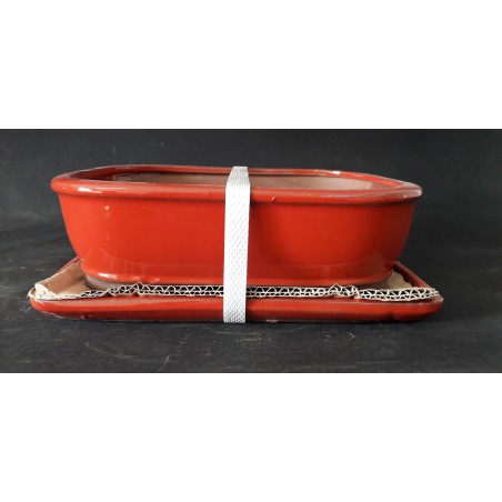 Maceta rectangular 26.5x20x7cm.
