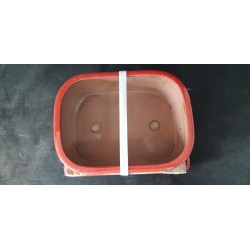 Maceta rectangular 26.5x20x7cm.
