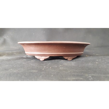 Maceta ovalada 20x13,5x4,5cm.
