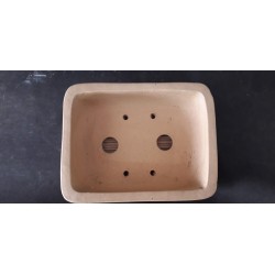 Maceta rectangular 19x14x6cm.