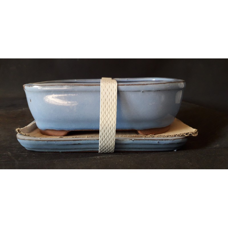 Maceta rectangular 15cm. con plato Maceta rectangular 15cm. con plato