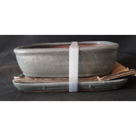 Maceta rectangular 16x12x4.5cm.