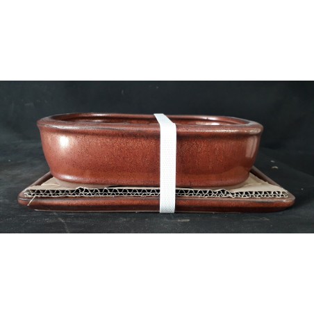 Maceta rectangular 21x16.5x5.5cm.