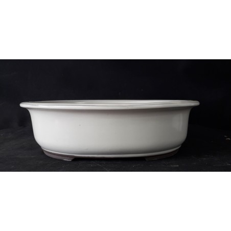 Maceta japonesa ovalada 30x25.5x8cm.