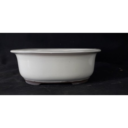 Maceta japonesa ovalada 23.5x19x8cm.